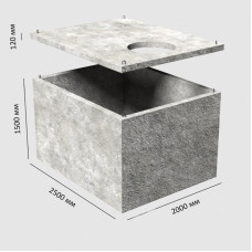 Выгребная яма бетонная на 5000 литров высокая фото