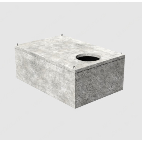 Резервуар бетонний на 5000 літрів низький  фото №2