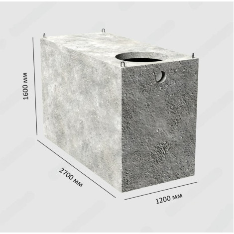 Выгребная яма бетонная на 3500 литров  фото №2