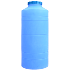 Емкость 500 л узкая вертикальная голубая фото