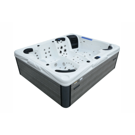 СПА-басейн Aquajoy Saint-Tropez (280х230х95 см), Сріблясто-білий мармур  фото №7