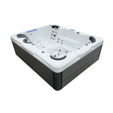 СПА-басейн Aquajoy Saint-Tropez (280х230х95 см), Сріблясто-білий мармур фото