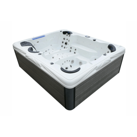 СПА-басейн Aquajoy Saint-Tropez (280х230х95 см), Сріблясто-білий мармур фото