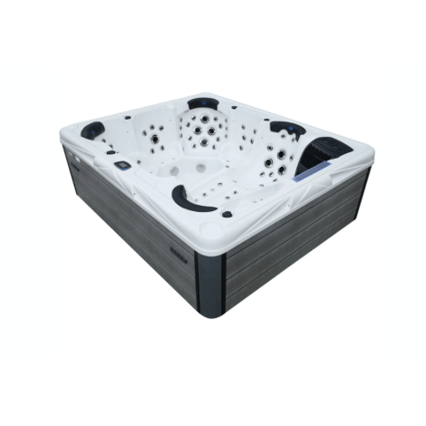 СПА-басейн Aquajoy Saint-Tropez (280х230х95 см), Сріблясто-білий мармур  фото №8