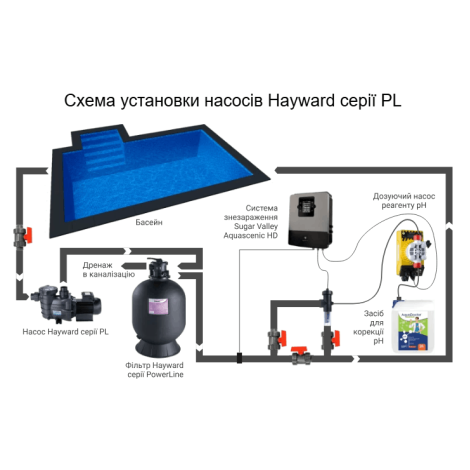 Насос Hayward PL 81007E2 IE2 (220 В, 17,2 м3/час, 1,5 HP)  фото №3