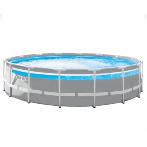 Каркасний басейн Intex 26722 Premium (427х107 см) з картриджним фільтром, драбиною, підкладкою, і тентом фото