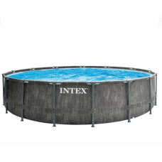 Каркасний басейн Intex 26744 GREYWOOD (549х122 см) з картриджним фільтром, драбиною та тентом фото