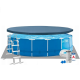 Каркасний басейн Intex 28242 (457х122 см) з картриджним фільтром, драбиною, підкладкою і тентом  фото №1