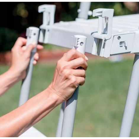 Каркасний басейн Intex 28242 (457х122 см) з картриджним фільтром, драбиною, підкладкою і тентом  фото №3