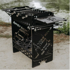 Мангал “Літак” на 10 шампурів 3 мм фото