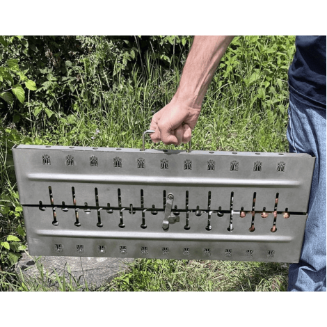 Мангал-валіза преміум 3 мм Boro-k з 12 шампурами  фото №3