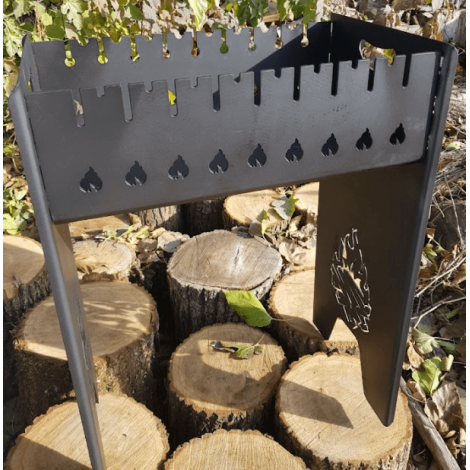 Мангал розбірний високий 6 шампурів  фото №2