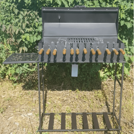 Мангал садовий автоматичний на 10 шампурів  фото №2