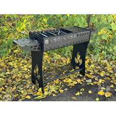 Мангал розбірний автоматичний “ФЕСТ” 3 мм на 8 шампурів фото