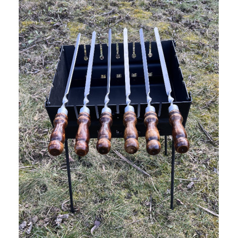 Мангал-валіза Boro-k на 8 шампурів 3 мм  фото №5