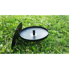 Сковорідка  "Димок" із кришкою, 40 см фото