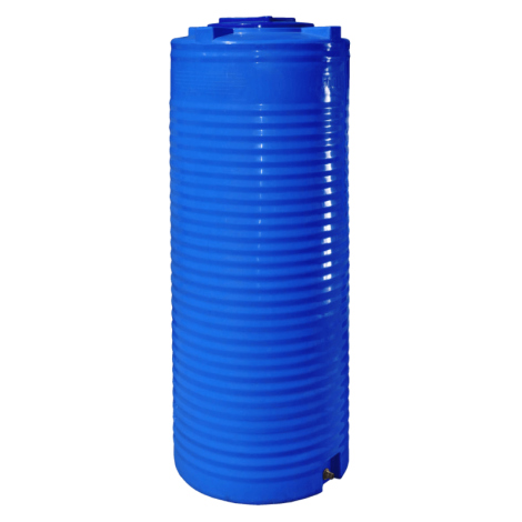 Вертикальная емкость 200 л, Двухслойная узкая фото