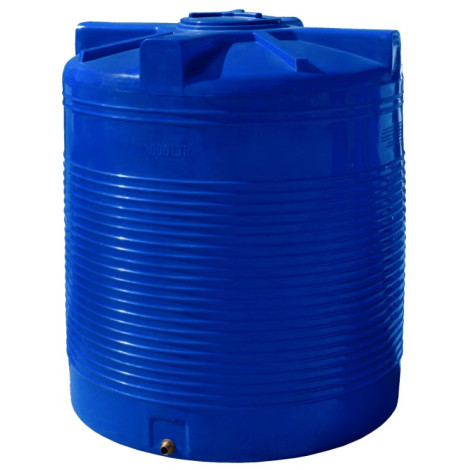 Бочка вертикальная на 2000 литров (2м3), Двухслойная фото