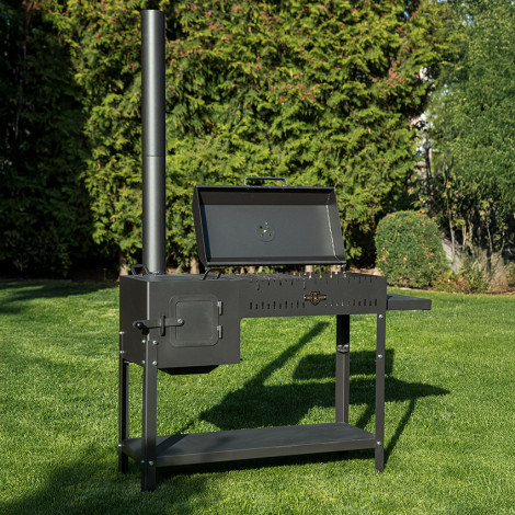 Піч-барбекю стаціонарний Daddy Smoke на 12 шампурів 5мм  фото №13