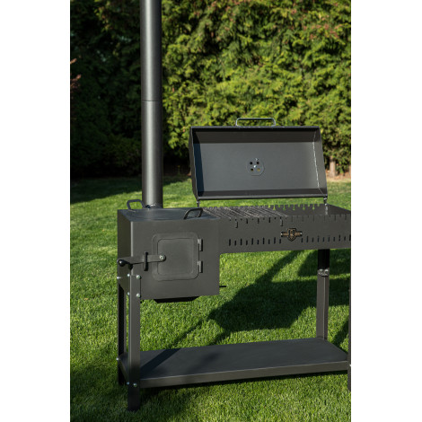 Піч-барбекю стаціонарний Daddy Smoke на 12 шампурів 5мм  фото №5