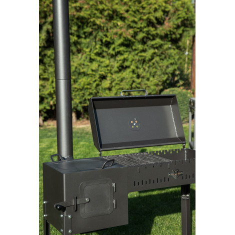 Піч-барбекю стаціонарний Daddy Smoke на 12 шампурів 5мм  фото №3