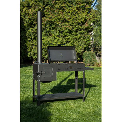 Піч-барбекю стаціонарний Daddy Smoke на 12 шампурів 5мм  фото №8