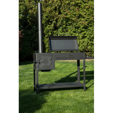 Піч-барбекю стаціонарний Daddy Smoke на 12 шампурів 5мм  фото №6