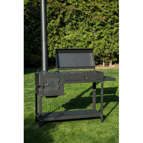 Піч-барбекю стаціонарний Daddy Smoke на 12 шампурів 5мм  фото №4
