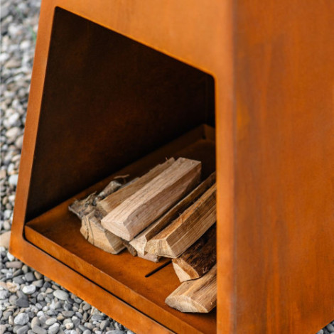 Кострова чаша-вогнище OXA Taper з CorTen (чаша для вогню)  фото №2