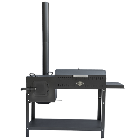 Піч-барбекю стаціонарний Daddy Smoke на 12 шампурів 5мм  фото №16