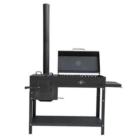 Піч-барбекю стаціонарний Daddy Smoke на 12 шампурів 5мм  фото №15