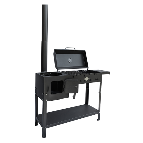 Піч-барбекю стаціонарний Daddy Smoke на 12 шампурів 5мм  фото №2