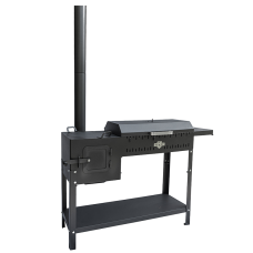 Піч-барбекю стаціонарний Daddy Smoke на 12 шампурів 5мм фото