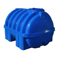 Ємність на 1500 літрів посилена ребром, двошарова горизонтальна фото