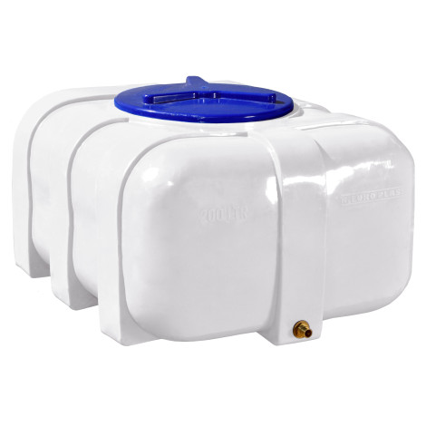 Ємність на 200 літрів, горизонтально овальна, Одношарова  фото №2