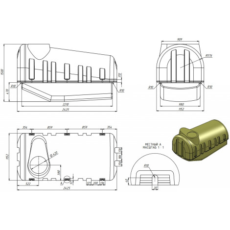 Емкость для прицепных опрыскивателей на 2500 литров  фото №7