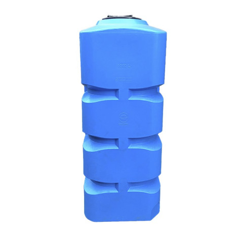 Вертикальна квадратна ємність на 1000 літрів, пластикова фото