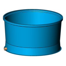 Бассейн для разведения рыбы 3900 литров, пластиковый фото