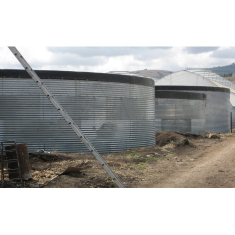 Модульный резервуар на 1016 м3 (1016000 литров) с пластиковой крышей  фото №6
