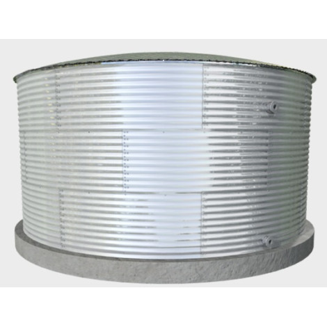 Модульный резервуар на 351 м3 (351000 литров) с металлической крышей  фото №3