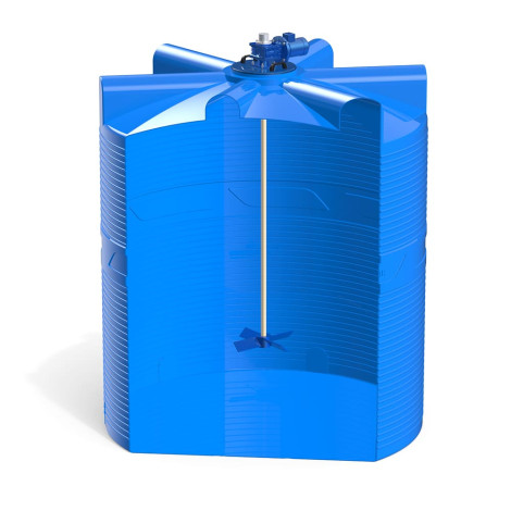 Емкость вертикальная 1000 л с лопастной мешалкой  фото №6