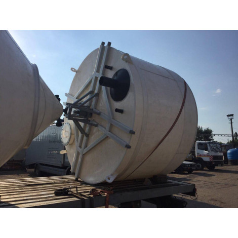 Конусная емкость на 2000 литров с лопастной мешалкой  фото №7
