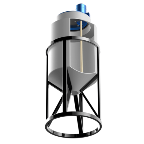 Ємність конусна 1000 літрів з турбінною мішалкою  фото №4