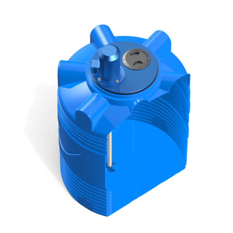 Ємність вертикальна 2000 л з турбінною мішалкою  фото №3