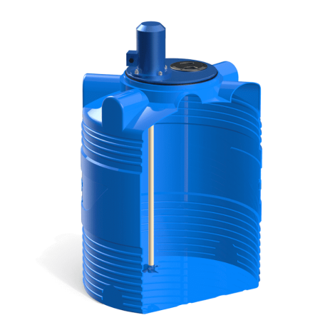 Ємність вертикальна 30 м3 з турбінною мішалкою фото