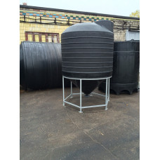 Конусная емкость на 2000 литров с пропеллерной мешалкой фото