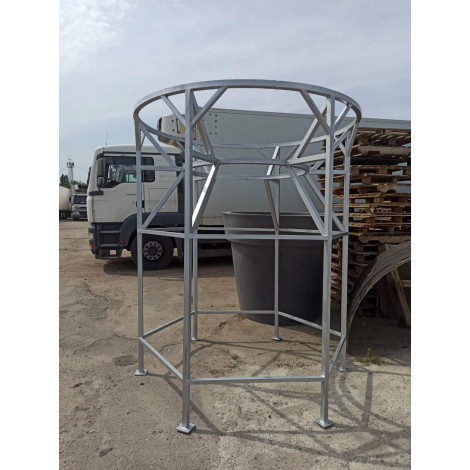 Ємність GreenEra-PE 10м3 з конусним дном та металевою опорою  фото №3