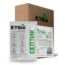Біопрепарат KYBIO Септик для очистки септиків, вигрібних ям та вуличних туалетів 20 г (набір із 12 пакетиків, річний запас) фото