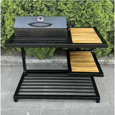 Мангал-барбекю Mzavod Одін на 9 шампурів 4мм в стилі LOFT фото