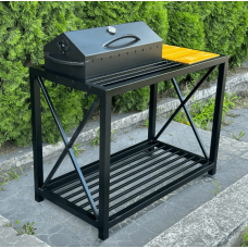 Мангал-барбекю Mzavod Тор на 9 шампурів 4мм в стилі LOFT фото